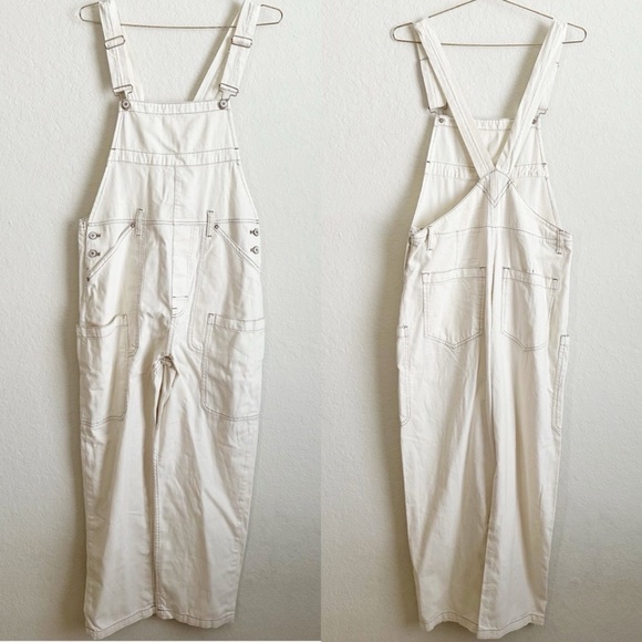 WE THE FREE The Way Back Overalls NEW Ivory - Picture 2 of 2